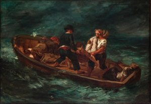 Nach dem Schiffbruch (Barke von Don Juan - Leiche ins Meer geworfen)