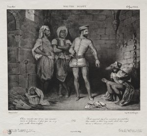 Fronte-Boeuf und der Jude von Eugène Delacroix