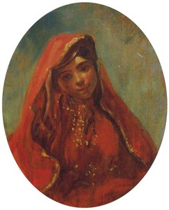 Halbfigur einer Marokkanerin von Eugène Delacroix