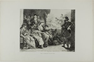 Hamlet lässt die Schauspieler die Vergiftung seines Vaters darstellen, Platte 7 aus Hamlet