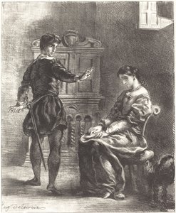 Hamlet und Ophelia (Akt III, Szene I)