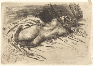 Studie einer Frau von hinten