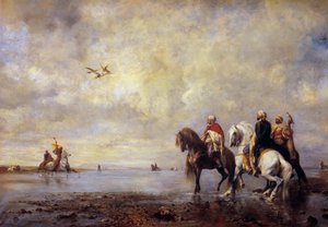 Die Reiherjagd von Eugène Fromentin