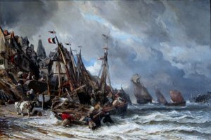 Rückkehr der Fischer von Eugene Isabey