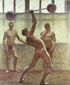Gewichteheben mit einem Arm Nummer 2, 1914 von Eugène Jansson