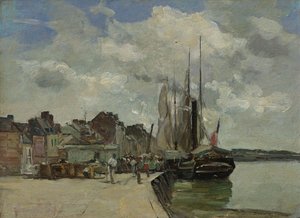 Honfleur: Der Hafen von Eugene Louis Boudin
