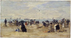 Trouville, Strandszene