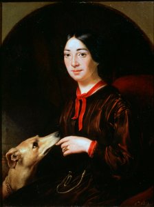 Porträt der Sängerin und Komponistin Pauline Viardot, 1821-1910, um 1853 von Eugéne Pluchart