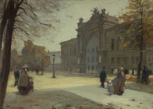 Der Palast der Industrie, im Oktober 1899 von Eugène Trigoulet