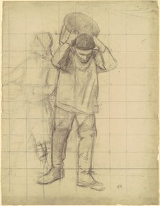 Studie für "Pêcheurs de la mer du Nord" (Studie für "Fischer der Nordsee") von Eugène Vail
