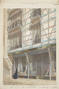 Eisenrahmenhaus mit glasierten Tonverkleidungen