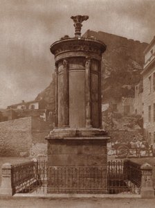 Denkmal für Dionysos, Gott des Weines, errichtet in Athen 335-34 v. Chr. von Lysikrates zur Feier des Sieges seines Teams in den Theaterwettbewerben von European Photographer