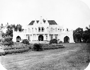 Raden Salehs Haus, Cikini, Java, um 1872