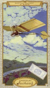Alberto Santos-Dumont in St. Cyr, Frankreich von European School