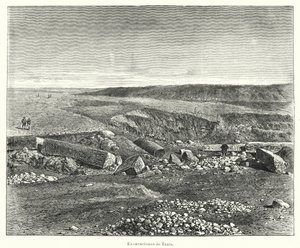 Archäologische Ausgrabungen der antiken ägyptischen Stadt Tanis von European School