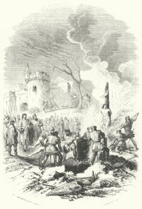 Baldwin V., Graf von Hennegau, stellt die Ordnung in den Ländern seines Vaters wieder her (Stich) von European School