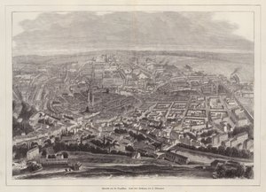 Vogelperspektive von Chemnitz, Deutschland von European School