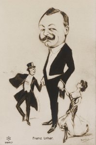 Karikaturporträt von Franz Lehar von European School