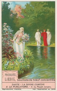Dante, Die Göttliche Komödie, Liebig-Karte, frühes 20. Jahrhundert von European School