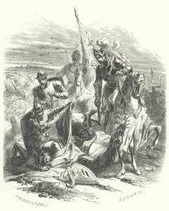 Tod von Anton von Burgund, Herzog von Brabant, in der Schlacht von Azincourt von European School