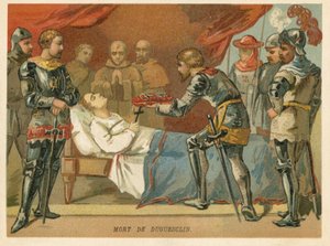 Tod von Bertrand du Guesclin, französischer Militärkommandant, 1380