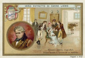 Edward Jenner, englischer Arzt und Wissenschaftler, der einen Impfstoff gegen Pocken entdeckte von European School