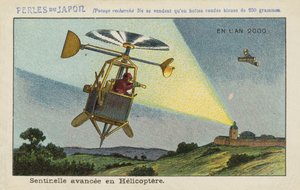 Vorausposten in einem Hubschrauber im Jahr 2000 von European School