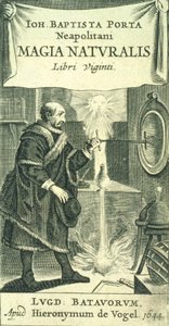 Frontispiz zu Magiae Naturalis Libri Viginti von Giovanni Battista della Porta, 1644 von European School