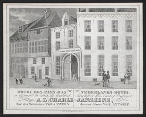 Hotel Des Pays Bas, Nederlands Hotel, A L Charle-Janssens, Anvers, Antwerpen