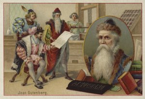 Johannes Gutenberg, deutscher Graveur, Erfinder und Drucker