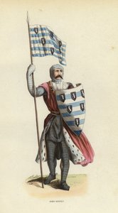 John Sitsylt (farbiger Stich) von European School