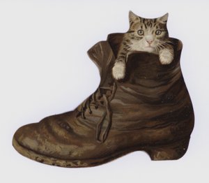 Kätzchen in einem Stiefel von European School
