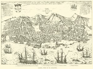 Lissabon, zur Zeit von St. Ignatius (Stich) von European School