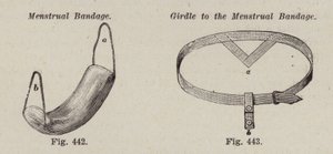 Menstruationsbinde; Gürtel zur Menstruationsbinde