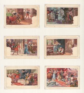 Originalkunstwerk für ein Set von Liebig-Karten: Wagner, Die Meistersinger von European School