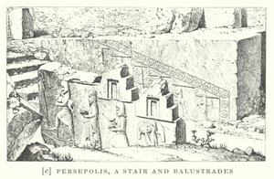Persepolis, eine Treppe und Balustraden