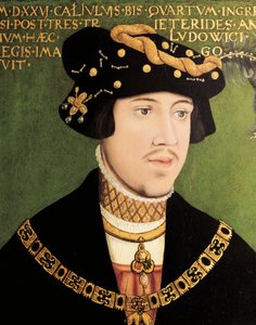 Porträt von Ludwig II. von Ungarn, König von Ungarn, Böhmen und Kroatien von European School