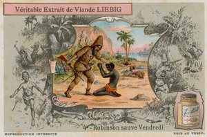 Robinson Crusoe mit Freitag von European School