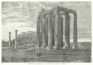 Ruinen des Tempels des Olympischen Zeus in Athen von European School