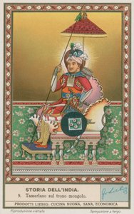 Tamerlan auf dem mongolischen Thron