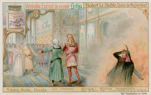 Die Hochzeit von Robert und Prinzessin Isabelle, während Bertram in die Hölle hinabsteigt von European School