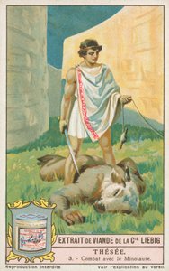 Theseus, Liebig-Karte, frühes 20. Jahrhundert von European School