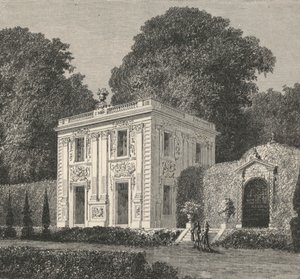 Ein Pavillon von Marly (Stich) von European School
