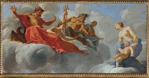 Venus präsentiert Amor den Göttern
