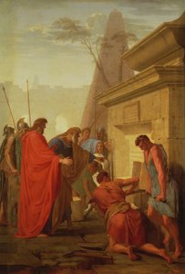 Darius Hystaspes öffnet das Grab von Nitocris, ca. 1649 von Eustache Le Sueur