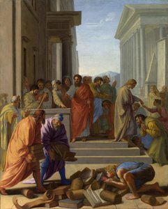 Der heilige Paulus predigt in Ephesus