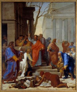 Die Vorhersage des Heiligen Paulus an Ephesus von Eustache Le Sueur
