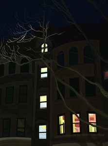 8. Avenue bei Nacht von Evan Sklar