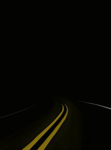 Fahrt auf der Straße bei Nacht #3 Brooklyn von Evan Sklar