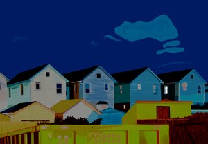 Häuser in Queens von Evan Sklar